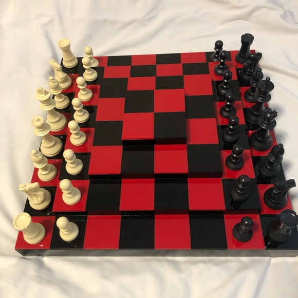 One of a Kind 3D Acrylic Chess Set - Picture 6 of 6